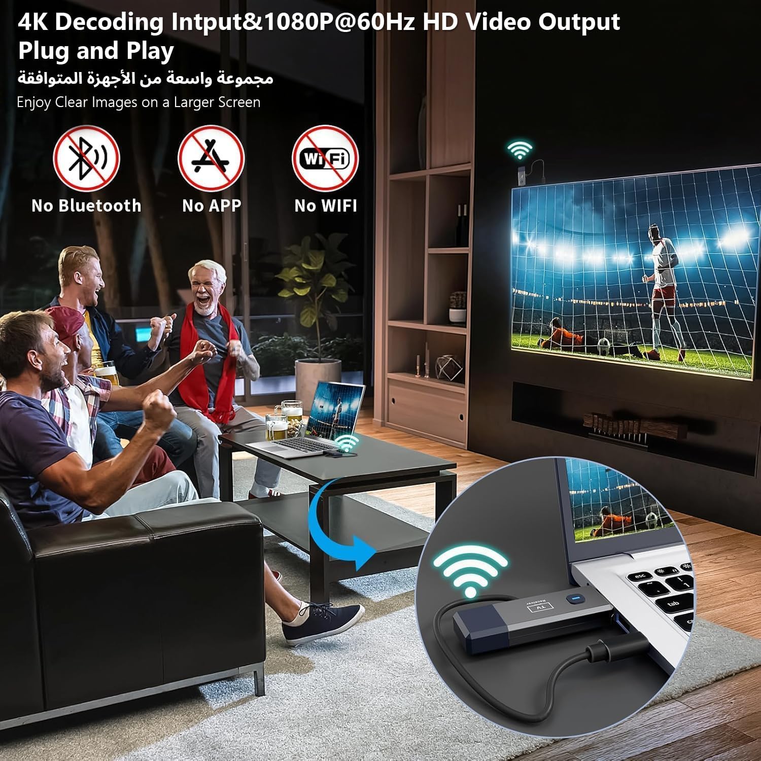 Wireless HDMI Transmitter and Receiver - Image 3